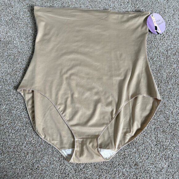 SPANX Shapewear - Spanx high-waisted brief panty Nude Plus Size 3X NWT - Picture 2 of 12